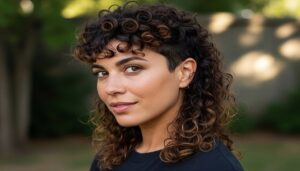 Mullet Feminino Cacheado - Corte de Cabelo Moderno e Estiloso